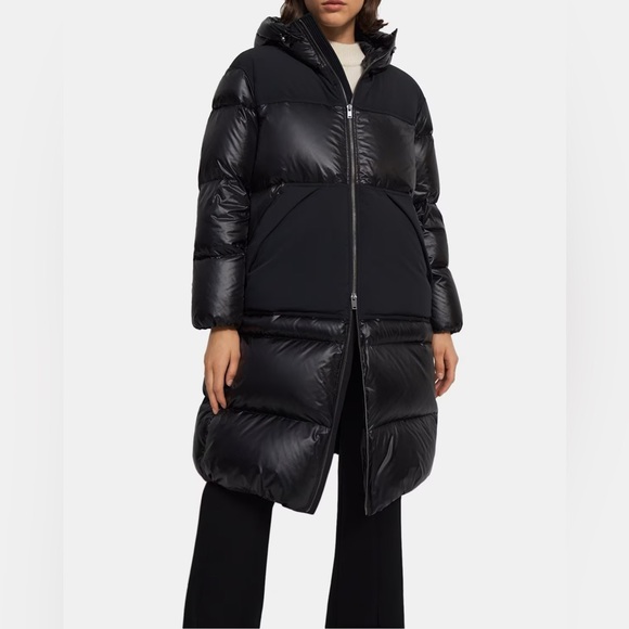 Theory Combo Puffer Jacket in Water-Repellent Nylon - Picture 1 of 5